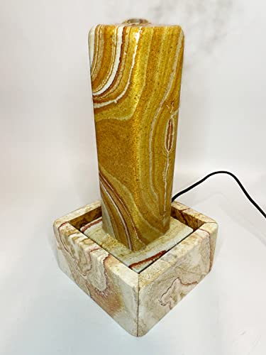 Troester's Brunnenwelt Zimmerbrunnen Regenbogen Sandsteinstele 'Siglia 40 cm' gerade