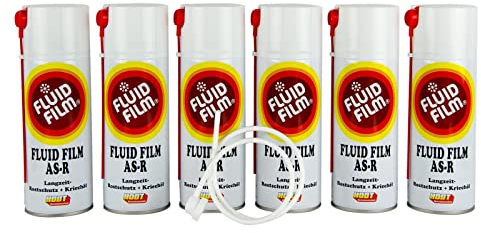 6X Fluid Film AS-R Rostschutz Korrosionsschutz Hohlraumversiegelung Rostschutzmittel Korrissionsschutzmittel Hohlraumkonservierung 400 ml & Sonde