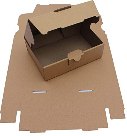 200 St. Maxibriefkarton 160 x 110 x 50 mm DIN A6 braun Warensendung Faltkarton, Warenpost, Klappdeckelkarton