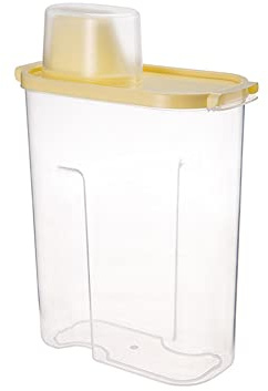 tooloflife Set di contenitori per cereali, contenitore ermetico da cucina da 18 * 24,5 cm, contenitore per alimenti secchi ermetici di grande capacità (Giallo)
