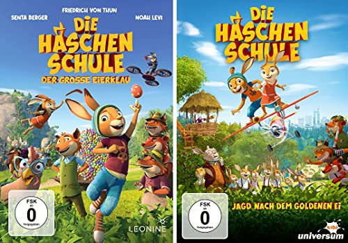 Die Häschenschule - Der große Eierklau / Jagd nach dem goldenen Ei im Set - Deutsche Originalware [2 DVDs]