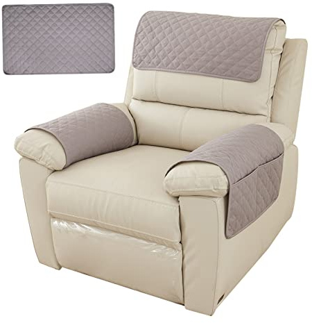 Couvoirs de bras de canapé Couvre-tête de protection des bras de chaise pour les housses de fauteuil à glissière de meubles non glissantes Couvertures de protecteur pour le canapé de canapé de 4