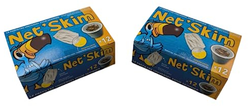 24 x Net'Skim - Pré Filtres Jetables pour Panier Skimmer universels Piscine & Spa - Lot de 24 Netskim - Made in France