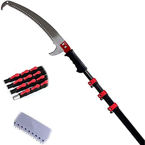 LTSRLL Astschere Mit Teleskopstange,hochentaster Baumsäge Teleskop,astsäge Zum Beschneiden Und Trimmen Von Ästen Und Blättern Saw,7.2m