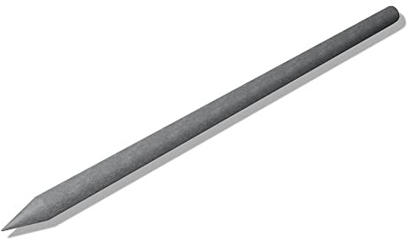 hanit® Recyclingpfosten | 175 cm | Ø8cm | grau | 3 Stück | massive, wetterfeste und langlebige Weidepfähle mit Spitze