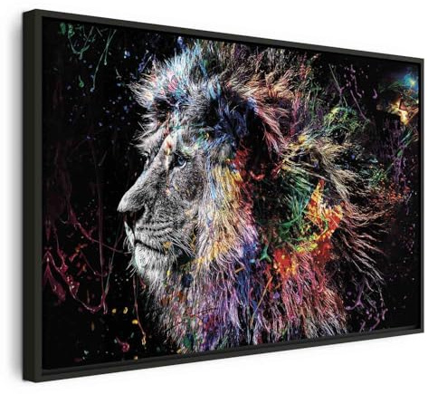 murando - Leinwandbild Kopf Gesicht Abstrakt, 90x60 cm, Schlafzimmer | Hochwertige Leinwand, sofort aufhängbar, ideal fürs Wohn- oder Schlafzimmer, wasserfest und lichtecht, langlebig, stilvoll