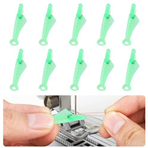 10 Stück Fischmaul Nadeleinfädler Einfädelhilfe, Neu Nadeleinfädler Fisch Form Automatisch Nadeleinfädler für Nähmaschinen zum Nähen Basteln Zubehör