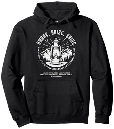 Lanterne en pierre de chêne « Feast of Tabernacles Awake Arise Shine » Sweat à Capuche