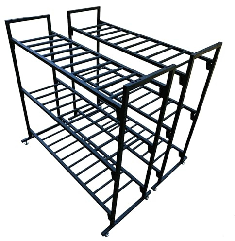 MotoProducts Battery Storage Rack Stands Holds 12 Batteries & Supports 300 Pounds PER SHELF No Tools Required 2-Pack