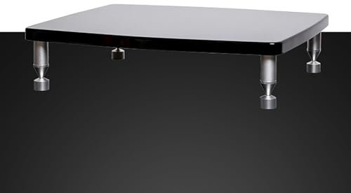 ZIHESY Audio Rack HiFi Regal StereoKomponenten Rackschrank Offenes CD-Player-Regal, HiFi Rack mit 1/2/3/4 Ebenen für Verstärker Plattenspieler Stereo-Receiver(13cm/5.1in)