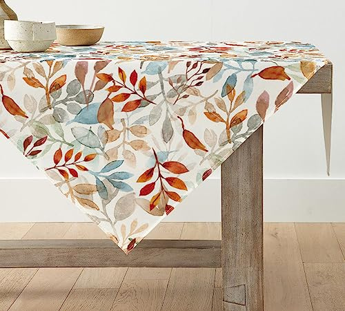 Artoid Mode Nappe d'automne, nappe de table saisonnière pour cuisine, décoration d'intérieur, vacances, fête, 100 x 100 cm