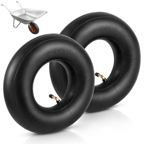 2 Pezzi Pneumatico Per Camera D'aria 4.10/3.50-4 Pollici Tubo Per Carriola, Tubo Di Ricambio Per Carriola, Tubo Per Pneumatici Per Carrello Carrello Manuale,carrello Da Giardino,tosaerba