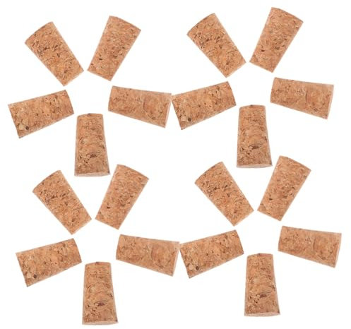 iplusmile 100piezas Corchos De Vino Naturales Cónicos para Botellas Tapones Reutilizables DIY para Decoración y Sellado Hermético De Botellas Abiertas