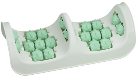 Massaggiatore manuale per piedi con rulli, strumento per massaggi Reflex | Zone | Massaggiatore in legno per alleviare la pressione del dolore al tallone, dispositivo di terapia benessere portatile