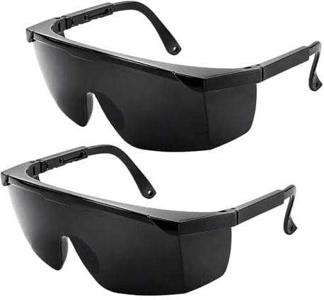 Ebksqs Laserschutzbrille Set, 2 Stück – Für IPL/HPL, Solarium & Kosmetische Behandlungen. Schützt Im Wellenbereich 200nm Bis 2000nm Inkl. UV-Strahlung