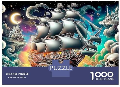 Night Sea Voyage 1000 Piece Jigsaw Puzzles Cosmic Floating Spheres Adults Aged 12 And Above Educational Games Beautiful Decoration Challenge High Difficulty Male And Female Birthday 52x38cm/1000pcs