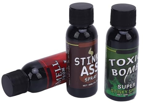 ZASCHMOY 3 Uds 30ml Pedo Spray Broma Compacto Portátil Apestoso Spray para Fiestas y Eventos-Bomba de Olor Divertido para Entretenimiento