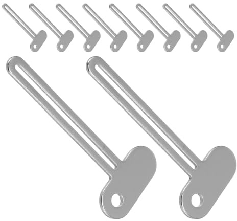 MOTHNUR Exprimidor de Pasta de Dientes de Metal Llave 10 Piezas, Exprimidor Manual para Tubos de Baño y Maquillaje, Herramienta Compacta para Apretar Tubos sin Esfuerzo, Uso