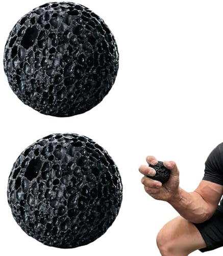 2 Stück Callus Ball for Hand,Hornhautkugel für die Hand – Handgriff-Krafttrainer,Mondgriff-Ball-Hornhautstein,Callus Building Grip Trainer für felsenfeste Hände,Handtrainer für Kletterer,Sportler