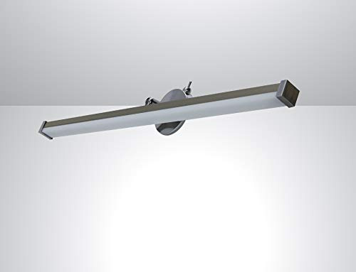 Trango 2250 Modern LED Spiegelleuchte *EASY* Badleuchte 475mm lang mit schwenkbar Flexarm Schminklicht, Badezimmer Spiegellampe mit Klemmvorrichtung inkl. ON/OFF Schalter 7 Watt 3000K warmweiß