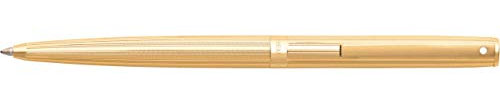 Sheaffer 9475-1 Füllhalter Sagaris Korpus Chrom-Kappe mit Gold-Ton Trim, glänzend schwarz
