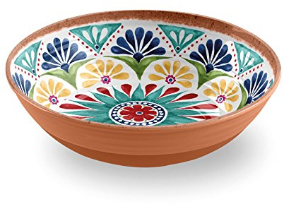 Auntie Morags Purely Home Re-usable Rio Medallion 30cm Melamine Salad Serving Bowl