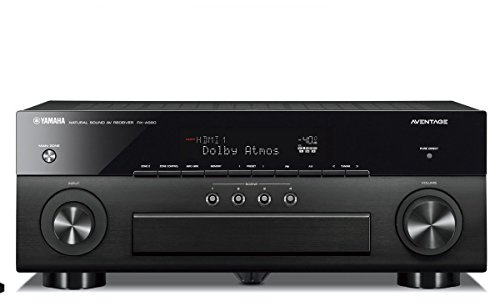 Yamaha AVENTAGE RX-A880 7.2-ch 4K Ultra HD AV Receiver with HDR, Dolby Vision, Dolby Atmos, Wi-Fi, Phono, YPAO and MusicCast. Compatible with Alexa.