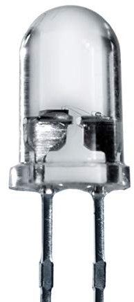 Lumetheus LED 5mm Färg Vit 14.000 mcd 25 Stycken Lysdiod väldigt ljust 3V Diod 2 Pin LEDs