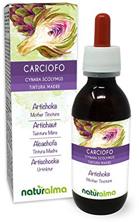 Carciofo (Cynara scolymus) foglie Tintura Madre analcoolica Naturalma - Estratto liquido gocce 120 ml - Integratore alimentare - Vegano