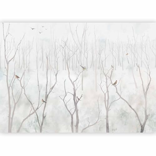 murando - Carta da Parati Moderna per Soggiorno, Alberi, 350x256 cm | Fotomurali in TNT, Decorazione da Muro XXL, Poster Giganti da Parete, Uccello, Produzione Europea
