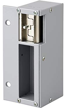 THIRARD - Elektrischer Türöffner für Aufliegende Vertikale Schlösser - Reversibel - 12 V - Außenbereich Geeignet - Legierungsgehäuse - Doppelfalle - Einfache Installation - Grau
