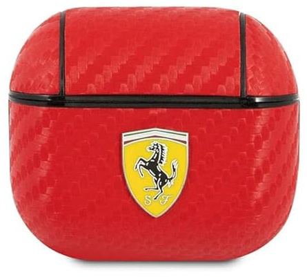 Ferrari FESA3CARE - Custodia per AirPods 3, in poliuretano, colore: Rosso