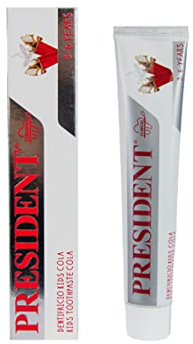 President DENTIFRICIO KIDS PER BAMBINI 3-6 ANNI. Gusto Cola. Previene la formazione della carie, protegge gengive e smalto dei denti. Senza parabeni, SLS, allergeni e PEG- RDA 30-50 ml