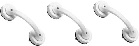 iplusmile 3pcs Multi-Function Shower Handle Suction Grab Bars for Elderly Bathroom Handrail