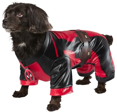 Rubie's Offizielles Deadpool Dogpool Haustierkostüm, Hunde-/Haustierkostüm, Größe L