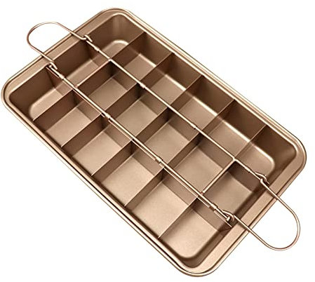 Zkydhbd 6/18 Cavity Loaf Pan Nonstick Brownie Bakeware Cake Mold Small Banana Bread Baking Tray for Home Cooking Baking