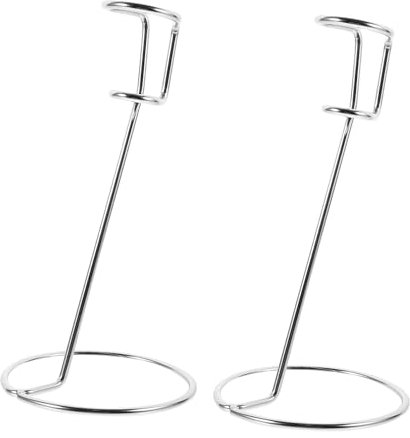 ULTECHNOVO 2 Piezas Soporte para Espumador de Leche Eléctrico de Mano Soporte de Acero Inoxidable para Batidora de Leche para Usar Cocina