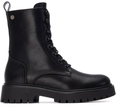 XTI - Botín Mujer Negro - Calzado Cómodo y Versátil - Moda casual - Modelo 14468401 (Talla 37)