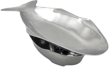 Juego de cacerolas en forma de pescado,Juego de cacerolas de aluminio en forma de plato de pescado - Bandejas de servir de metal en forma de plato de pescado de estilo tailandés para co