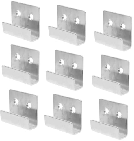 FIXOSHEE 10 pezzi Staffe Appendi Piastrelle in Acciaio Inox con Fissaggi Supporti Muro Robusti per Specchi Pesanti e Cornici Ganci Piatti Resistenti per Esposizione Decorativa in Cucina e