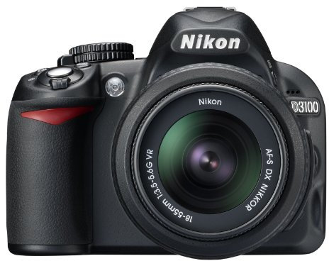 Nikon D3100 + AF-S DX NIKKOR 18-55mm f/3.5-5.6G VR Kit d'appareil-Photo SLR 14.2MP CMOS 4608 x 3072pixels Noir - Appareils Photos numériques (14,2 MP, 4608 x 3072 Pixels, CMOS, Full HD, 455 g, Noir)