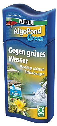 JBL AlgoPond Green 26064 Wasseraufbereiter zur Bekämpfung von Schwebealgen im Gartenteich, 250 ml