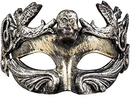 Boland 00374 - Augenmaske Venice Cranio, Maske, Maskenball, Accessoire, Karneval, Kostüm, Mottopary, Halloween