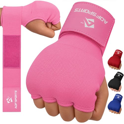 AQF Boxing Wraps Inner Gloves, 75cm Long, 4-Finger Wrist Protector