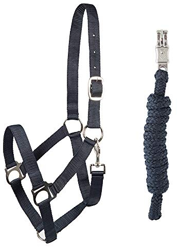 PFIFF 102931 Halfter und Strick Set, Kunststoffhalfter Führstrick, Dunkelblau Full