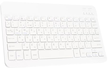Estink Teclado de 10 Pulgadas, Teclado de computadora inalámbrico Bluetooth, árabe, Idiomas Disponibles en español y Ruso, Compatible con Android, y Windows(Ruso)