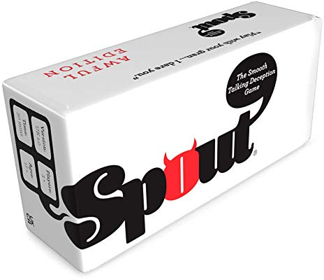 SPOUT Outrageous Kartenspiele für Erwachsene, ab 3 Spielern, originelles und lustiges Gesellschaftsspiel, einfach zu spielen, fesselnd und lustig, lustiges Geschenk für Freunde, AWFUL Edition, ab 17