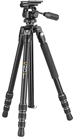 Vanguard Veo 3 263AO Trípode para telescopio - observación | Con columna, Rótula de 2 vías, Aluminio, Cerrado: 70,8cm, Extendido: 176,3cm, Soporta hasta 8kg