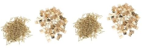 UKCOCO 200stücke Mini Holzscharnier Für Schmuckkästchen Praktische Langlebige Halterung Für -projekte Installieren Für Bastelarbeiten Und Dekoration