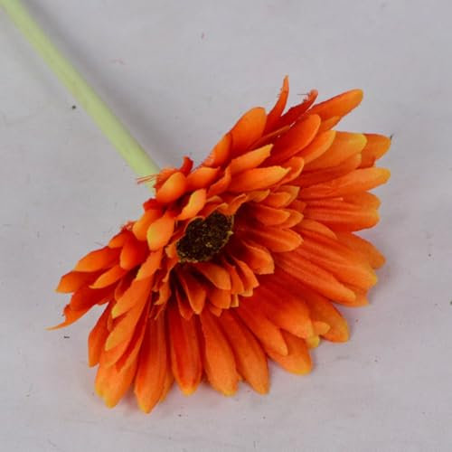 Künstliche Chrysanthemen-Kugeln, Kunstseide, Kosmos-Blume, Heimdekoration, Blumenköpfe, Hochzeitssträuße, Blumenarrangement (orange)